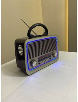 Cannavaro CN-301 Bt Nostaljik Radyo Bluetooth + Ledli + Fener + USB + Sd Card Mp3 Radyo Çalar CN-301 Bt