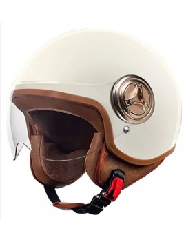 Urbhanna 3c Sertifikalı Kask Kadın Erkek Açık Motosiklet Kaskı Yarım Kask Kış Sıcak ve Anti-Fogg Açık Kask (Yurt Dışından)