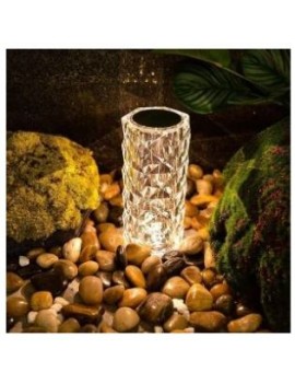 Jewelry Bluetooth Hoparlör Özellikli Kumandalı Kristal Dev 16 Rgb Renk Masa Lambası, Rose Diamond Table Lamp