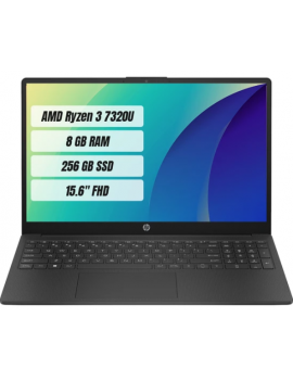 HP 15-FC0003NT AMD Ryzen 3 7320U 8GB 256GB SSD Freedos 15.6" FHD Taşınabilir Bilgisayar 7P6E7EA