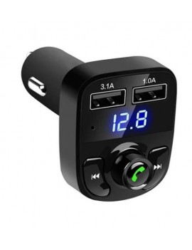 Car X8 2.0A Bluetooth Fm Transmitter Telefon Görüşme Destekli